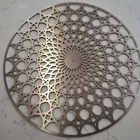 Sheet metal part cut on a Fusion fiber laser machine