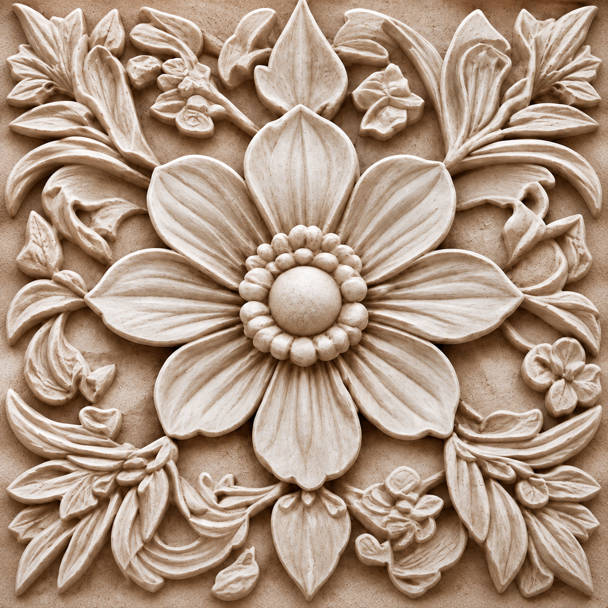 Fine-detail stone engraving produced on a Fusion CNC machine
