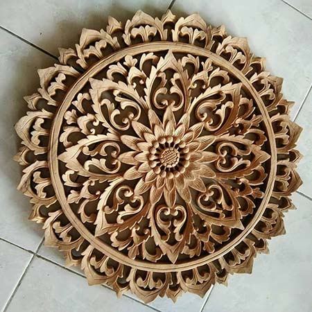 Wood component routed on a Fusion CNC machine